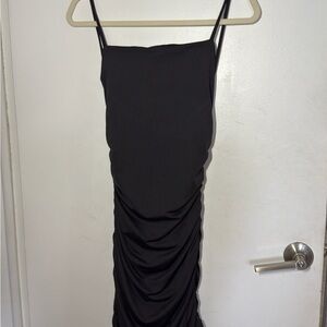 Revamped Black Spaghetti Strap Slip Dress